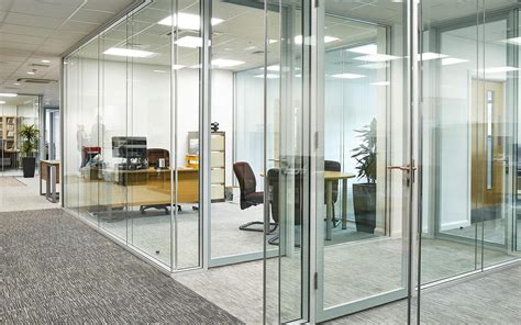 Office Glass Partitions Clear Glass Partitions Translucent Glass Partition