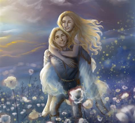 Elves Of Arda Finrod And Amarie At The Mingling Of The Lights