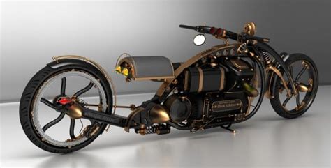 Steampunk Chopper Extreme Custom Motorcycle