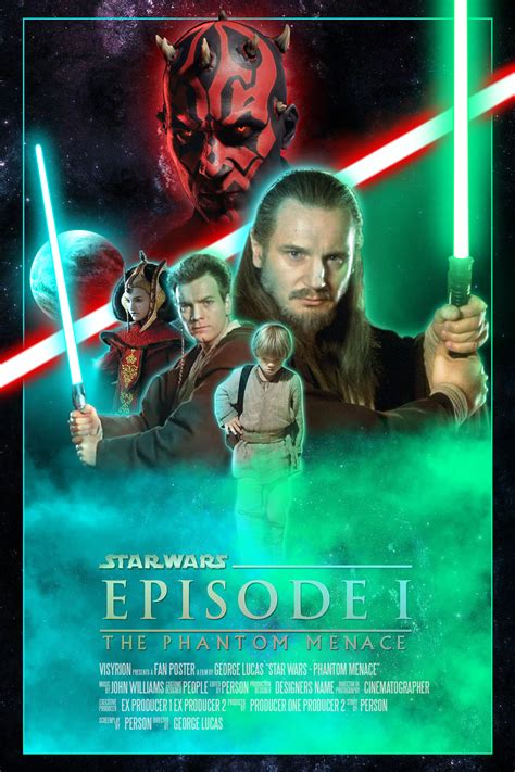 Artstation Star Wars The Phantom Menace Poster Redesign