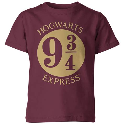 Harry Potter Platform Burgundy Kids T Shirt