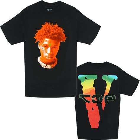 Vlone T Shirts Youngboy Nba X Vlone Reapers Child Black Tee Vl2309