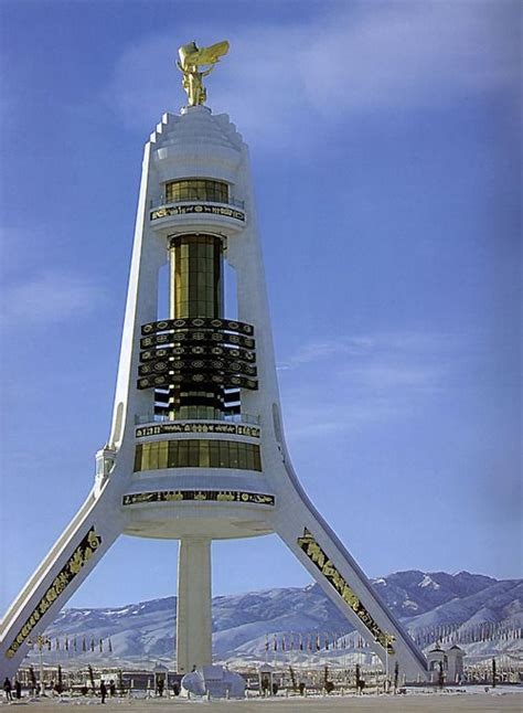 Polimeks The Neutrality Monument Ashgabat Turkmenistan Brutalist