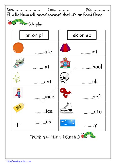 English Worksheets For Grade1 Archives Learningprodigy