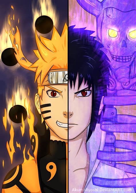 Naruto Vs Sasuke By Akumaryoshi On Deviantart