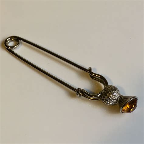 Vintage Thistle Kilt Pin Accessories Kilt Pin Vintage Brooches