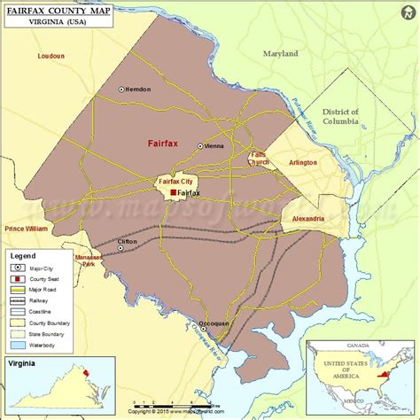 Fairfax County Map Virginia