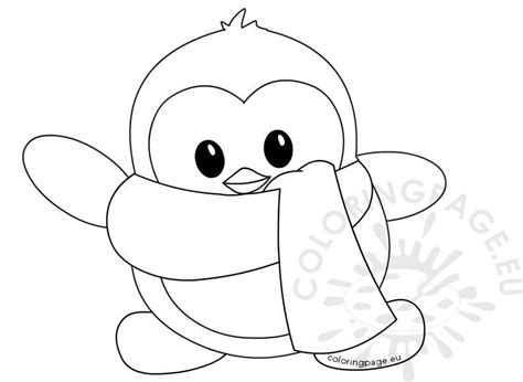As penguins can be of various types, kids can have a lot of choices when it comes to opting for the best coloring pages. Little Cute winter penguin - Coloring Page