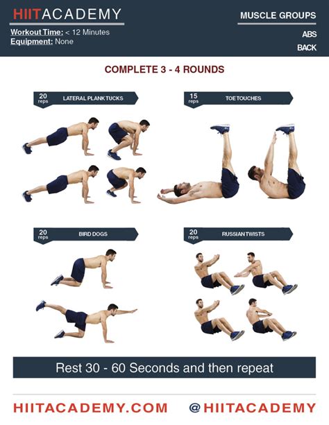 Quick Core Workout Hiit Academy Hiit Workouts Hiit Workouts For Men Hiit Workouts For