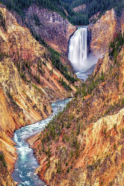 Lower Falls Of The Yellowstone Photograph By Stephen Stookey Fine Art