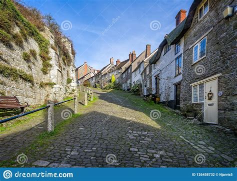Famous Gold Hill In Shaftesbury Dorset Editorial Photography Image