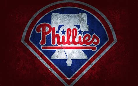 Download Wallpapers Philadelphia Phillies American Baseball Team Red