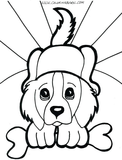 Coloring Pages Of Cute Dogs And Puppies At Free