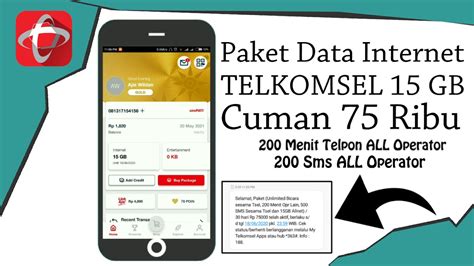 Kami menyediakan sebuah alternatif baru cara mengisi pulsa secara online dan mobile application. Paket Internet Telkomsel Murah 15GB Dengan Harga 75 Rb ...