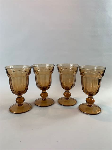 Vintage Imperial Glass Goblets Etsy Imperial Glass Vintage