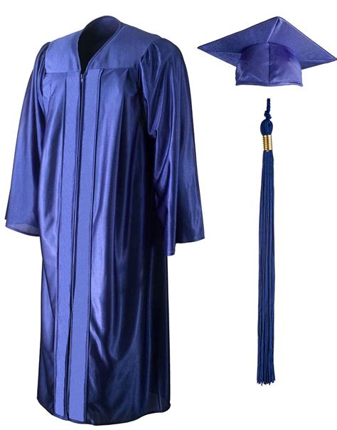 Buy Cap Gown Tassel Set Adult Shiny Graduation Robes Cap And Gown