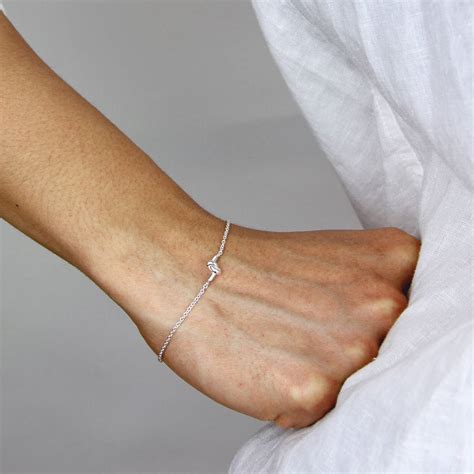 Personalised Petite Knot Delicate Bracelet By Gaamaa