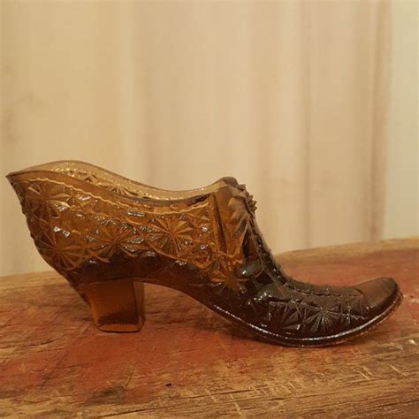 Check Out This Item In My Etsy Shop Listing 668060379 Antique Glass Shoe