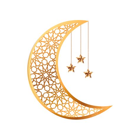 Ramadan Mubarak Moon Golden Happy With The Stars Star Ramadan Ramadan