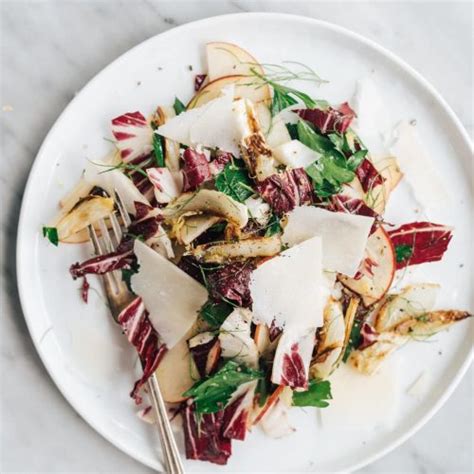 Roasted Fennel Salad With Apple And Radicchio Our Salty Kitchen