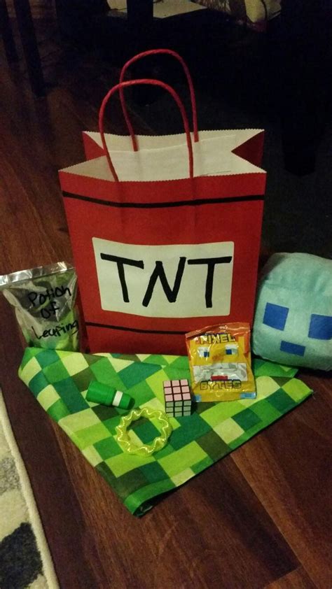 Minecraft Party Treat Bags Minecraft Party Party Treats Treat Bags