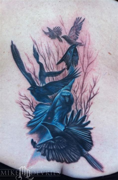 Crow Tattoos By Mike Devries Tattoonow