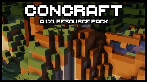 Concraft A 1x1 Resource Pack Youtube