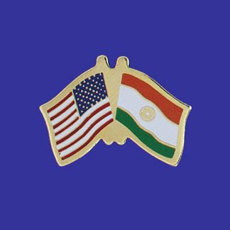 India Usa Flag Friendship Pin Vision Wear International