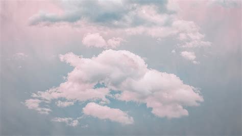 Download Wallpaper 2560x1440 Clouds Sky Porous Pastel Light