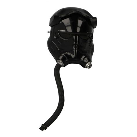 First Order Tie Pilot Helmet Headsculpt Black Hot Toys Machinegun