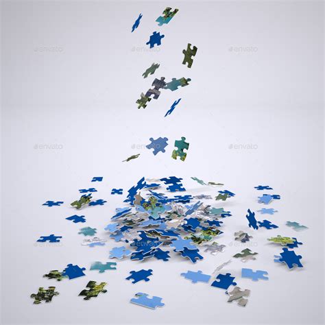 Download Jigsaw Puzzle and Box Mock-Up by Sanchi477 | GraphicRiver