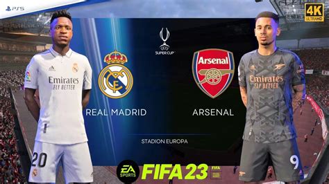 FIFA 23 PS5 Real Madrid Vs Arsenal Super Cup 2023 PS5 4K Next