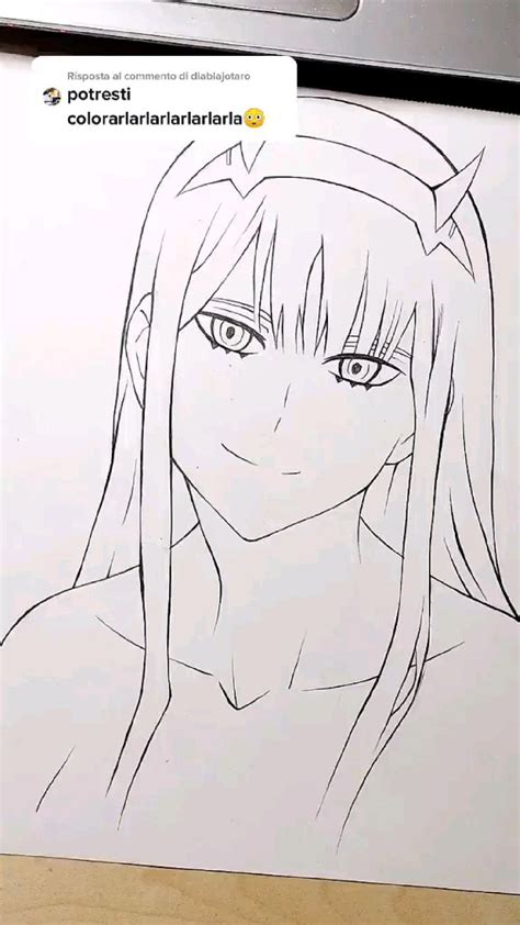 Zero Two Anime Coloring Pages