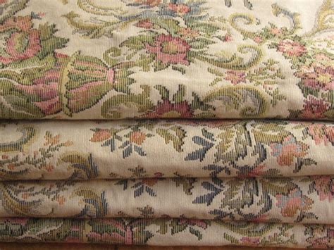 Tapestry Fabric Vintage Floral By Queen Decor Victorian Upholstery