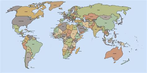 10 Best Printable World Map Not Labeled