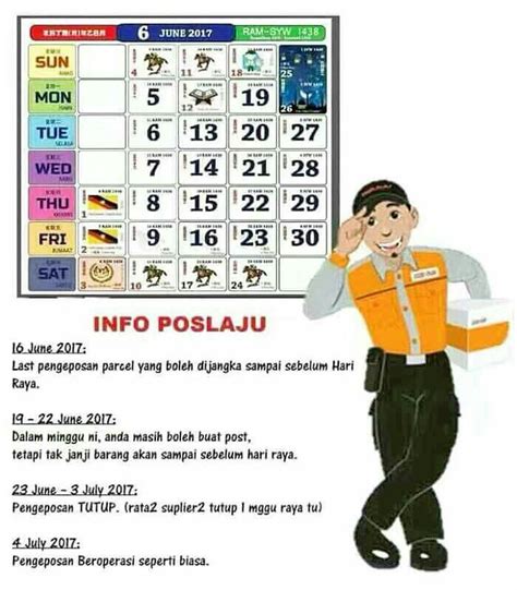 Maybe you would like to learn more about one of these? Info Pos Laju Sempena Aidilfitri 2017 - herneenazir.com