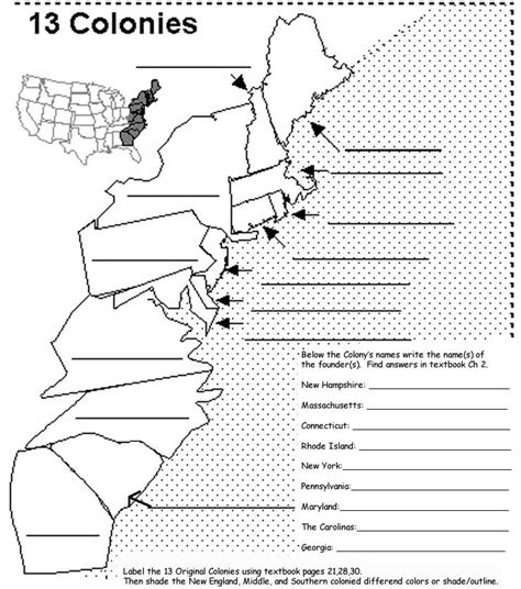 Training 13 Colonies Worksheet Blank 13 Colonies Blank Map Worksheet 13