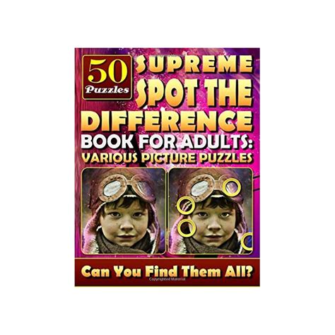 Buy Supreme Spot The Difference Book For Adults Various Picture