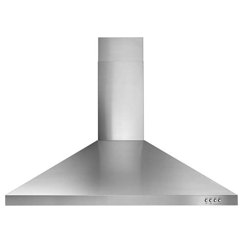 The range hood and stainless steel. (WVW53UC6FS) 36" Contemporary Stainless Steel Wall Mount ...