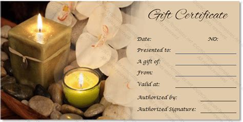 Printable massage gift certificate templates massage gift certificate templates are available online and can be edited and customized to suit personal needs. Scented Gift Certificate Template