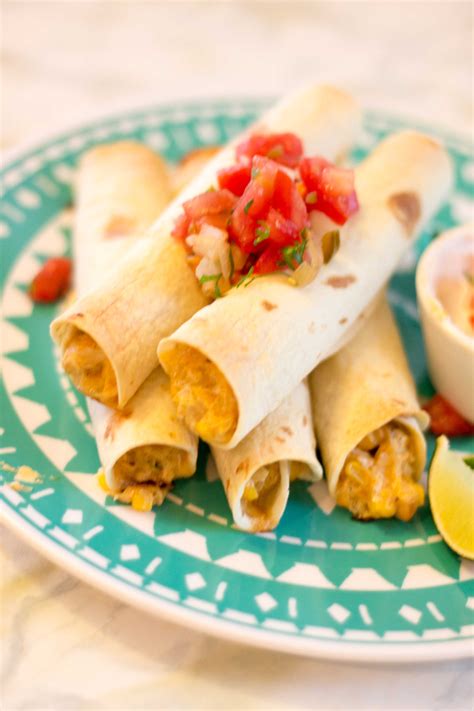 Easy Baked Chicken Taquitos All My Good Things