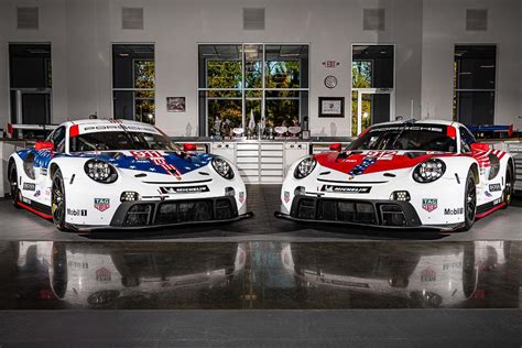 Stars And Stripes Inspire The Livery Of The Porsche 911 Rsr In Their