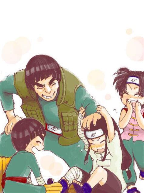 17 Best Images About Team 9 Hyuga Neji Tenten Rock Lee And Maito