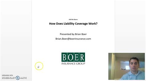 .insurance policy that will help you protect yourself and your band from risks associated with your what your musicians insurance policy includes. Boer Insurance Group: How Does Liability Coverage Work? - YouTube