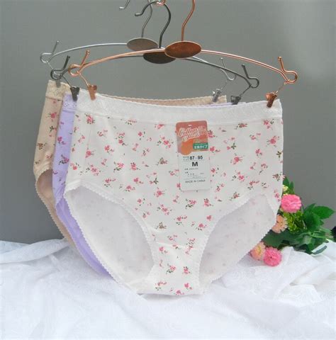3pcslot New High Waist Cotton Panties Underwear Women Comfort High