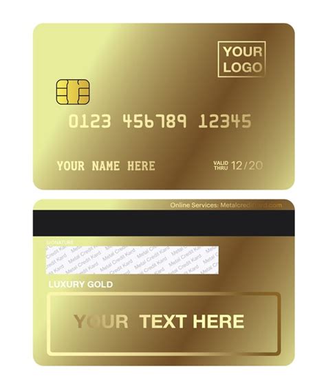 Luxury Gold Custom Credit Cards Designs100 Premium Quality