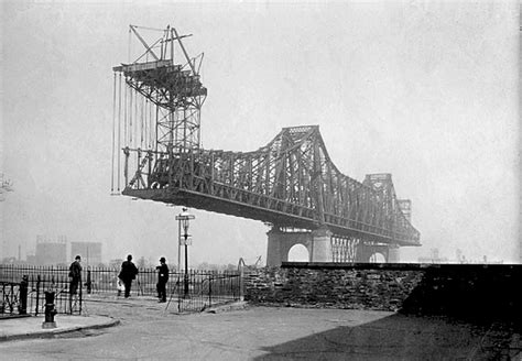 The Queensboro Bridge Under Construction In An Undated Photo The