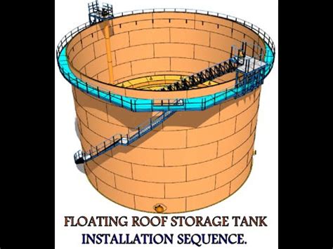 Api 620 governs the design and construction of large, welded, low pressure storage tanks. API 650. Floating roof storage tank installation sequence. Sketchup modelling. - YouTube