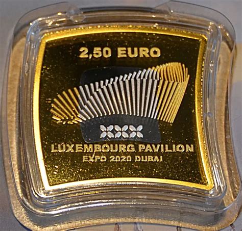Luxembourg 250 Euro Bimetal Silver Nordic Gold Coin World Expo