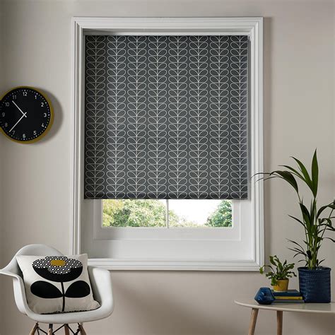 Venetian blinds are a classic and traditional style that can help to create a light and airy feel in any work at myblinds, we offer aluminium venetian blinds in the popular 25mm slat size that can be. Buy Orla Kiely Linear Stem Roller Blinds - Cool Grey ...